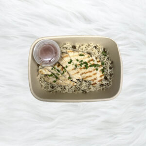 LEMON CHICKEN LENTIL RICE